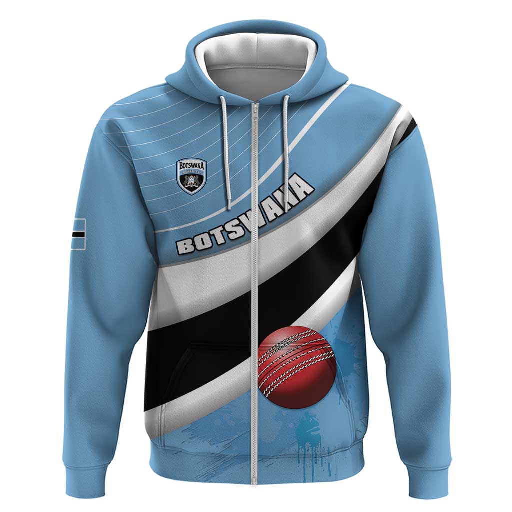 Custom Botswana Cricket Hoodie Go Baggy Blues - Shopicos