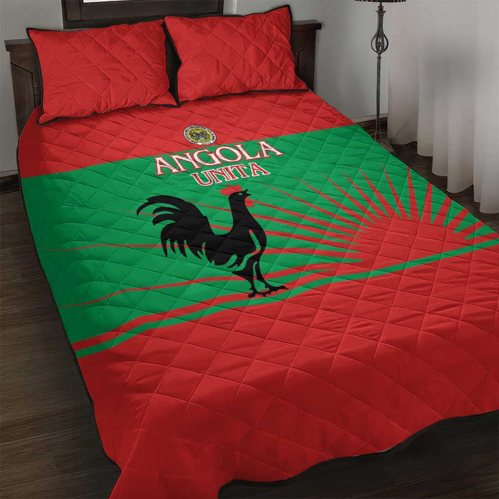 UNITA Angola Quilt Bed Set Party Flag Style