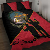Personalised Angola Day of the Armed Struggle Quilt Bed Set 4 De Fevereiro - Shopicos