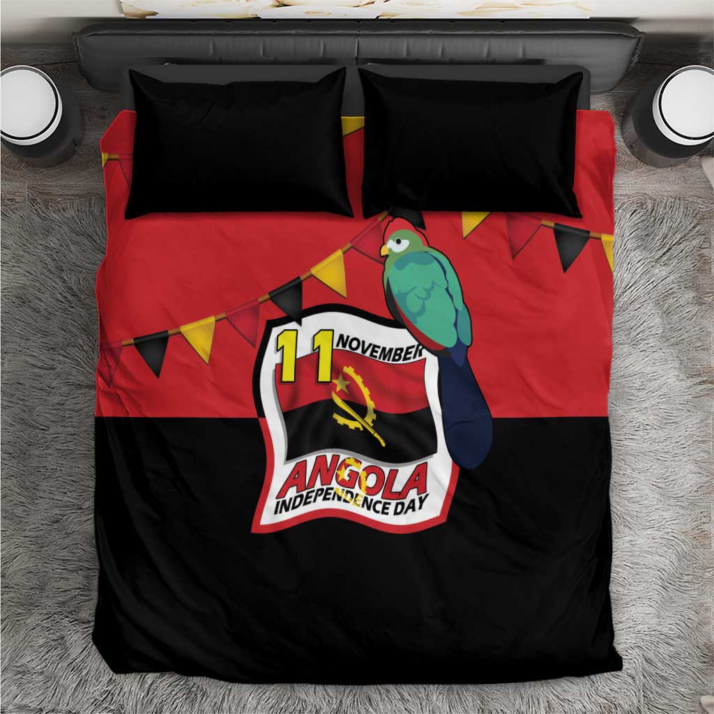 Happy Angola Bedding Set 50 Years of Independence - Shopicos