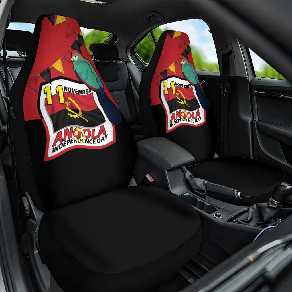 Happy Angola Car Seat Cover 50 Years of Independence - Shopicos