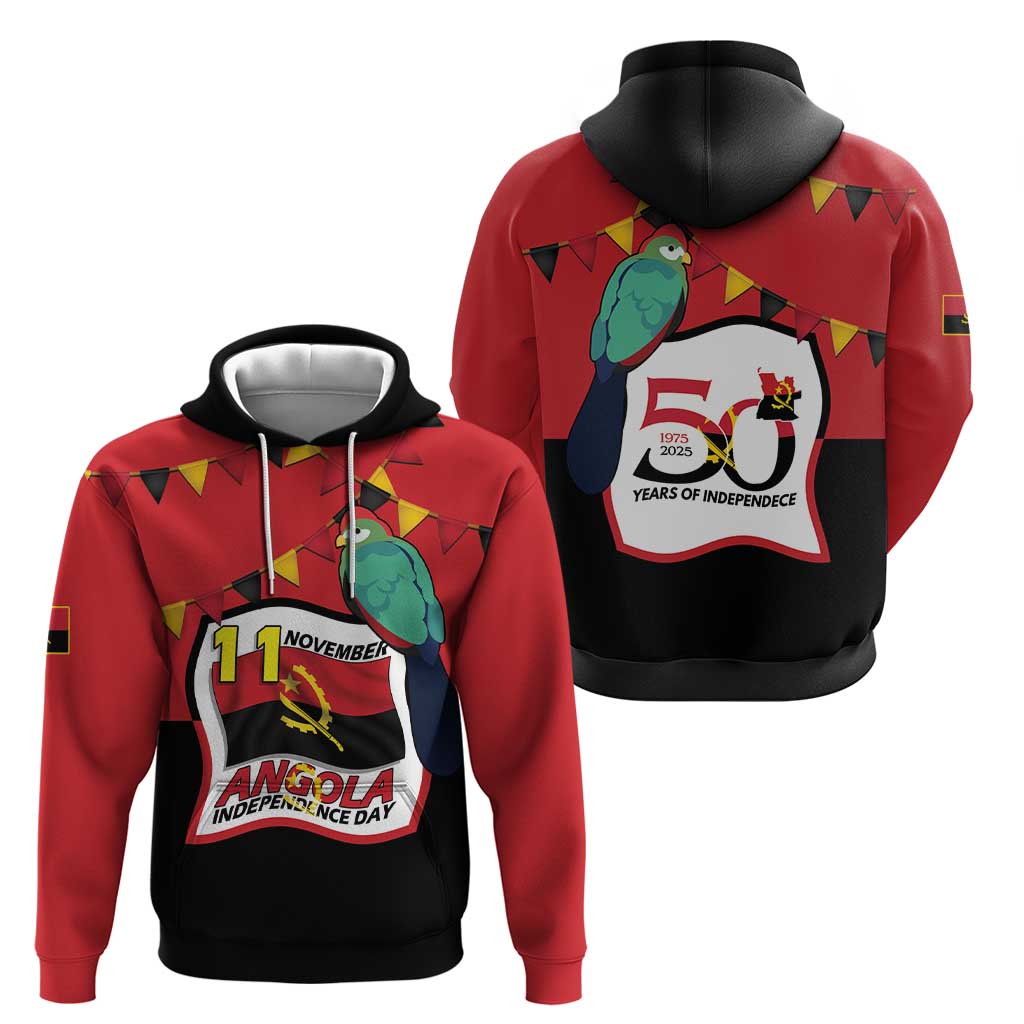 Happy Angola Hoodie 50 Years of Independence - Shopicos