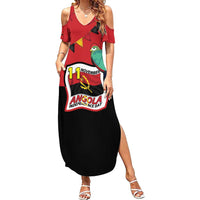 Happy Angola Summer Maxi Dress 50 Years of Independence - Shopicos