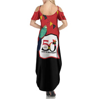 Happy Angola Summer Maxi Dress 50 Years of Independence - Shopicos