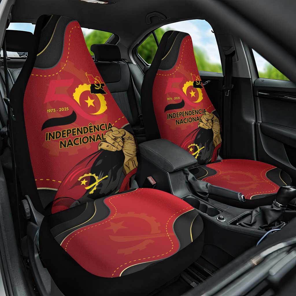 Angola Independence Day Car Seat Cover Virtue Is Stronger When United - Shopicos