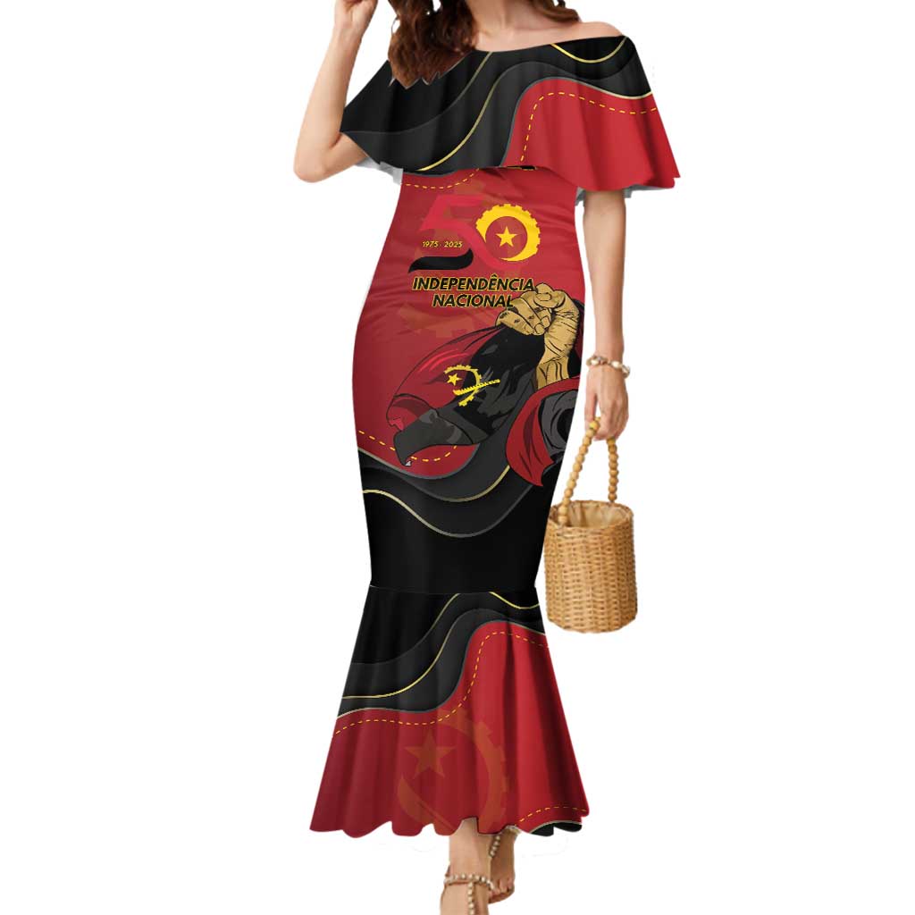 Personalized Angola Independence Day Mermaid Dress Virtue Is Stronger When United - Shopicos