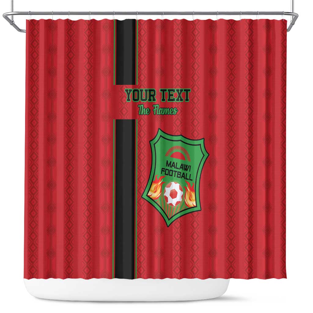 Custom Malawi Football Shower Curtain Go Flames - Shopicos