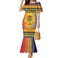 Chad Christmas Mermaid Dress Coat Of Arms Merry Christmas - Shopicos