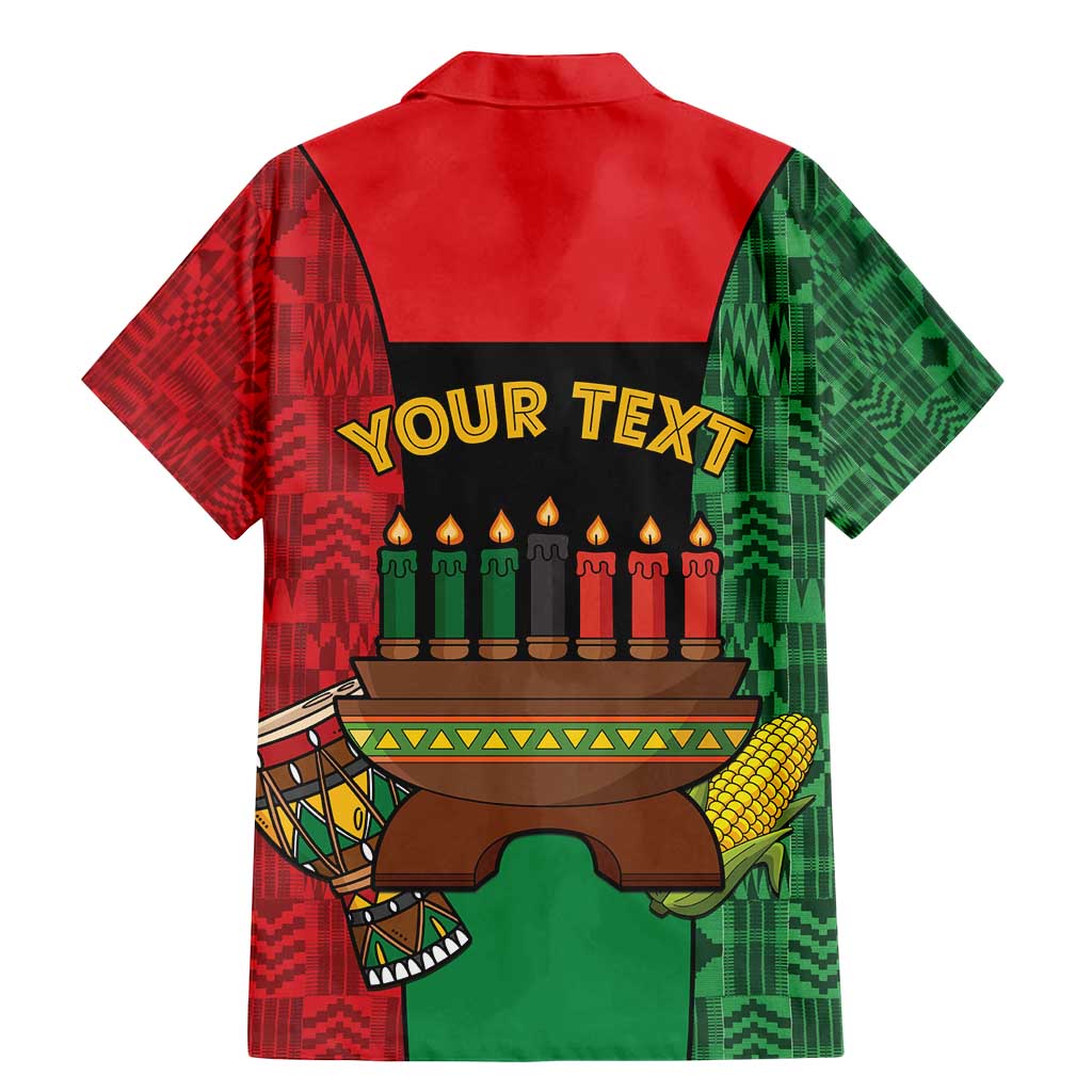 Personalized Happy Kwanzaa Family Matching Mermaid Dress and Hawaiian Shirt Kinara With Kente Pattern - Shopicos