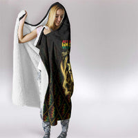 Ghana Kente Pattern Hooded Blanket The Heart of Gold of Africa - Shopicos