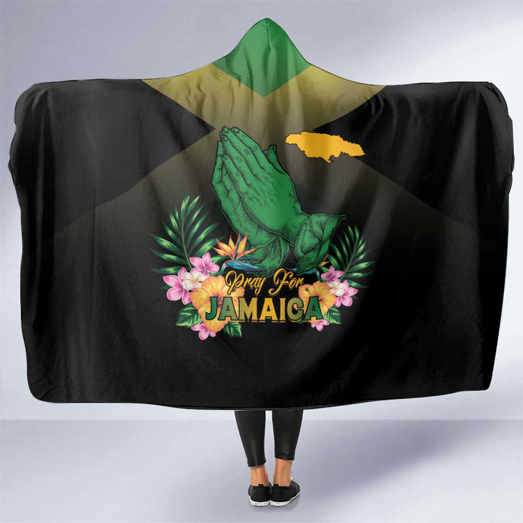 Pray For Jamaica Hooded Blanket Jamaica Strong - Shopicos