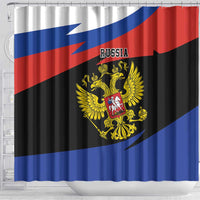 Russia Coat of Arms Shower Curtain Russian Eagle Two Heads Simple Style LT17 - Shopicos
