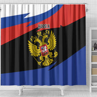 Russia Coat of Arms Shower Curtain Russian Eagle Two Heads Simple Style LT17 - Shopicos