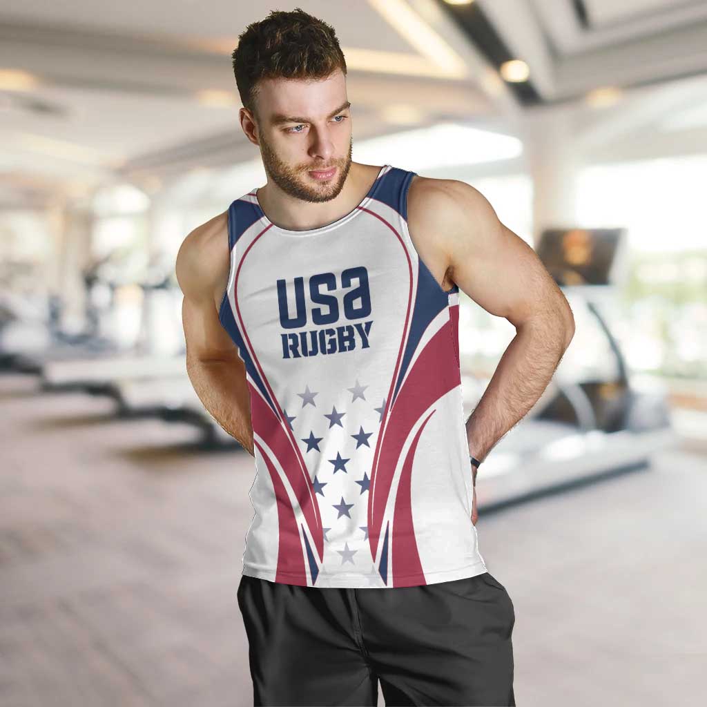 Custom USA Rugby Men Tank Top Simple Style - Shopicos