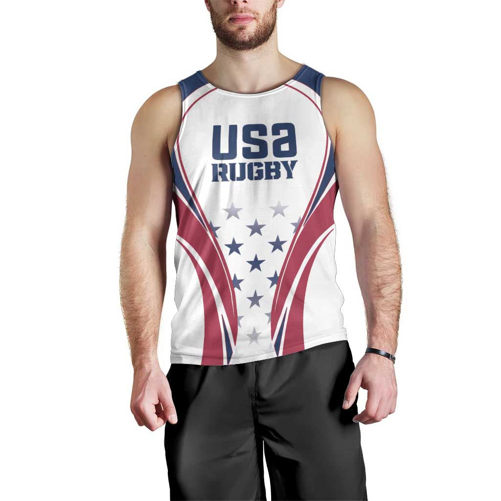 Custom USA Rugby Men Tank Top Simple Style - Shopicos