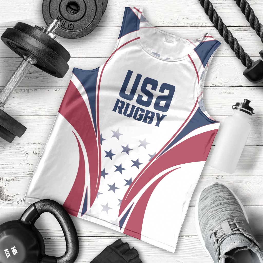 Custom USA Rugby Men Tank Top Simple Style - Shopicos