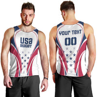 Custom USA Rugby Men Tank Top Simple Style - Shopicos