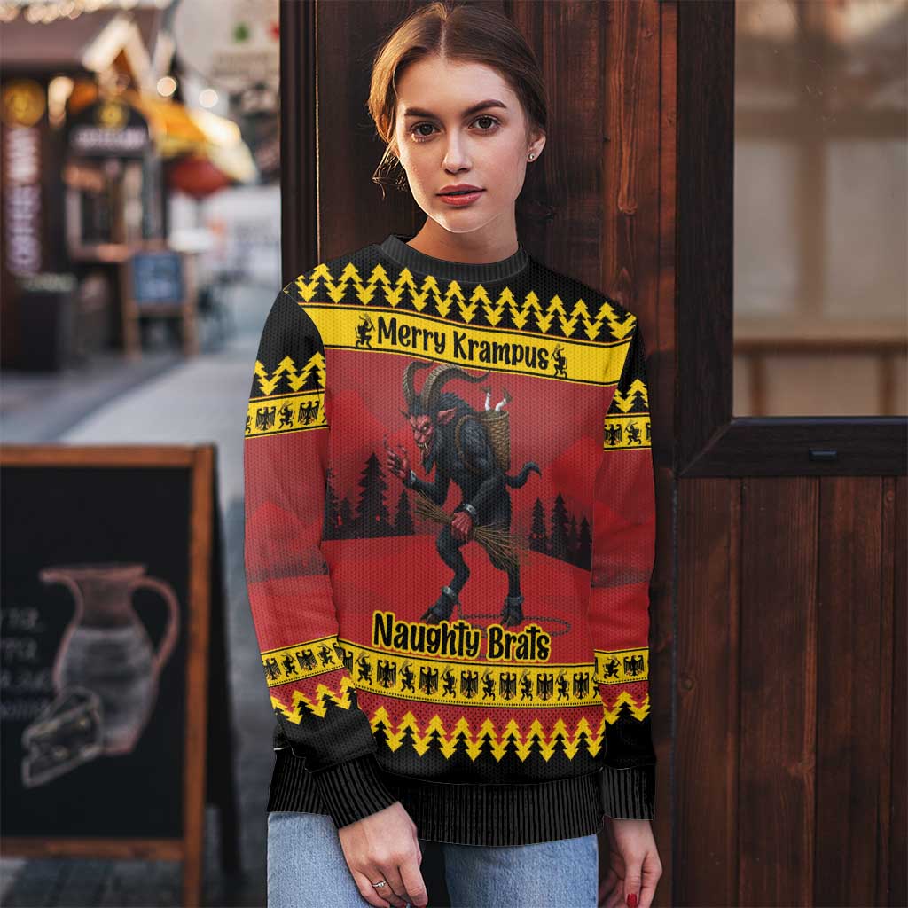 Merry Krampus Germany Ugly Christmas Sweater Frohe Weihnachten - Shopicos