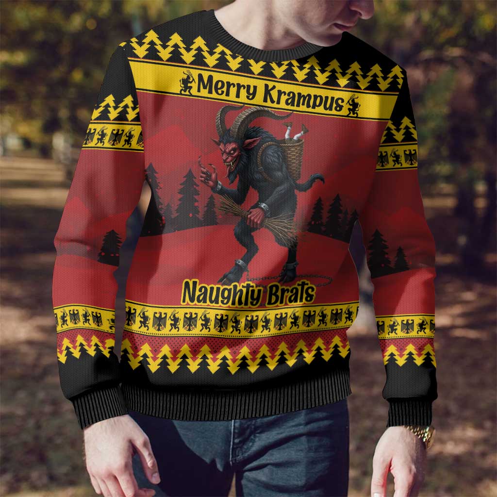 Merry Krampus Germany Ugly Christmas Sweater Frohe Weihnachten - Shopicos