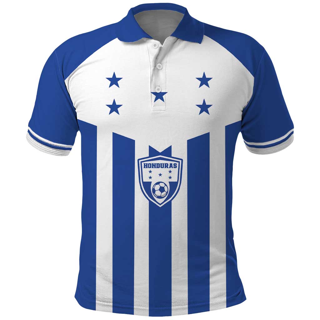 Custom Honduras Football Polo Shirt Los Catrachos Sporty Style - Shopicos