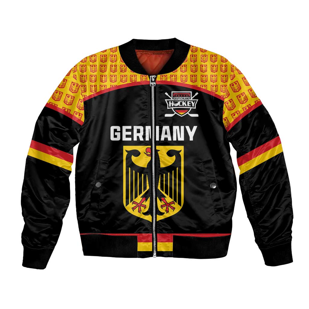 Custom Germany Hockey Bomber Jacket Trager der Adler Flag Style