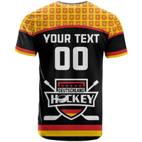 Custom Germany Hockey T Shirt Trager der Adler Flag Style