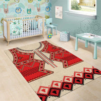 Folk Albanian Patterns Eagle Area Rug - Shopicos