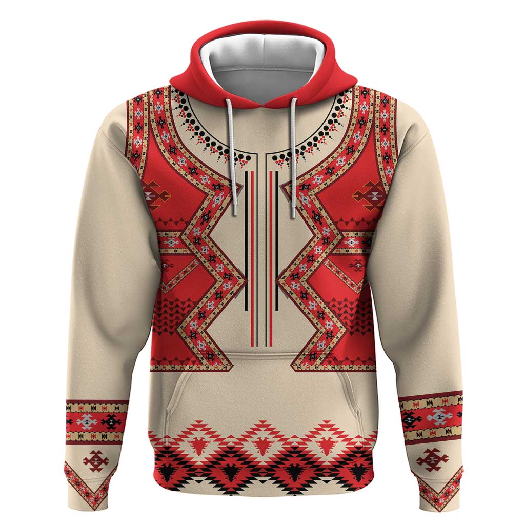 Folk Albanian Patterns Eagle Hoodie - Shopicos
