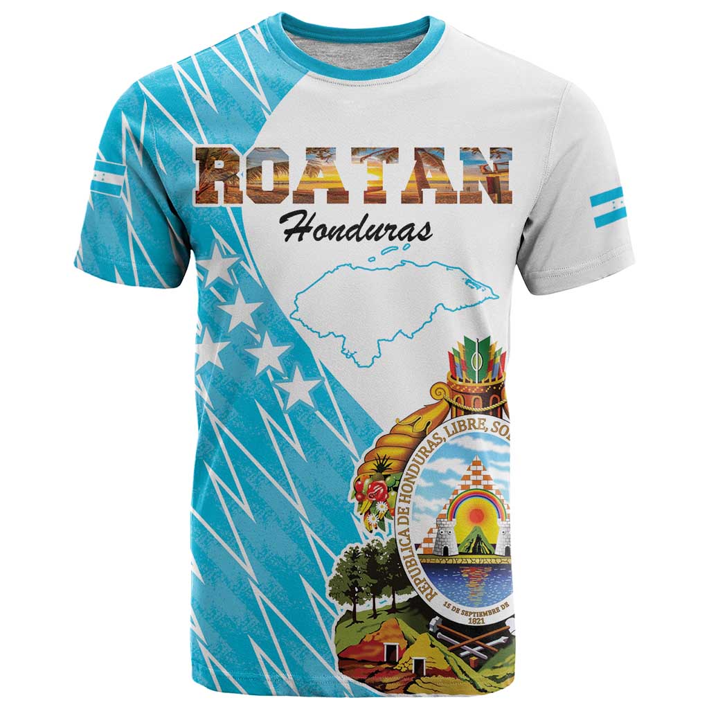 Personalized Honduras Coat Of Arms T Shirt Flag Color Style - Shopicos