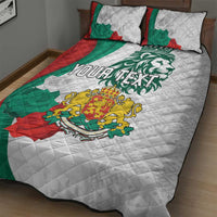 Personalized Bulgaria Independence Day Quilt Bed Set Suedinenieto Pravi Silata Folk Pattern