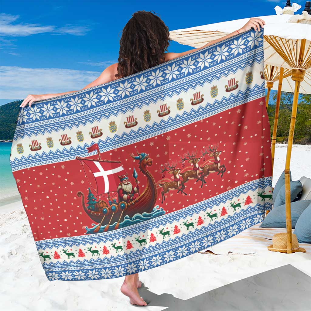 Denmark Viking Santa Christmas Sarong Funny Reindeer Norse Xmas - Shopicos