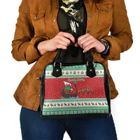 Wales Viking Santa Christmas Shoulder Handbag Funny Reindeer Norse Xmas - Shopicos
