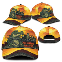 Personalized Alligator Alcatraz Classic Cap Gator Island Prison Retro Sunset - Shopicos