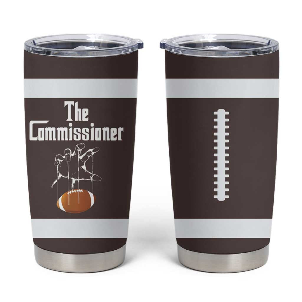 Fantasy Football Commissioner Draft Party Commish FFL Tumbler Cup Sports Party Gifts - Shopicos