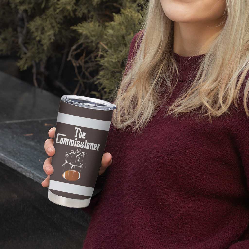 Fantasy Football Commissioner Draft Party Commish FFL Tumbler Cup Sports Party Gifts - Shopicos