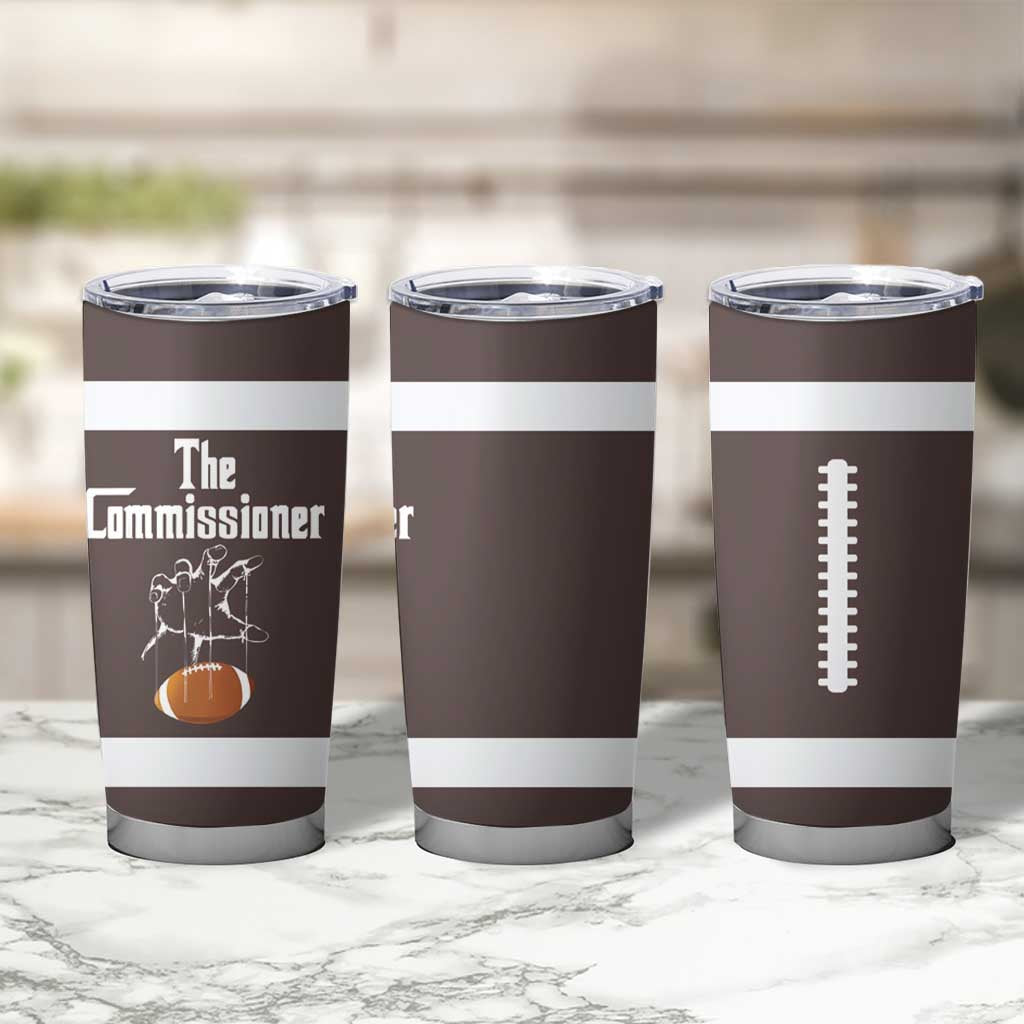 Fantasy Football Commissioner Draft Party Commish FFL Tumbler Cup Sports Party Gifts - Shopicos