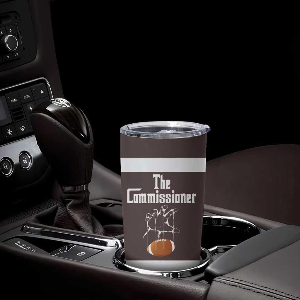 Fantasy Football Commissioner Draft Party Commish FFL Tumbler Cup Sports Party Gifts - Shopicos