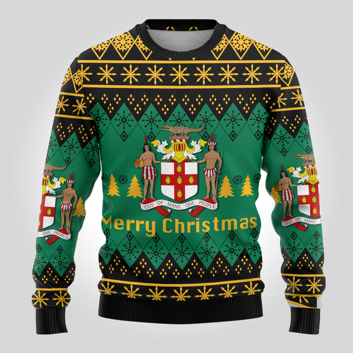 Jamaica Christmas Merry Christmas Ugly Pattern Sweatshirt - LT12 - Shopicos