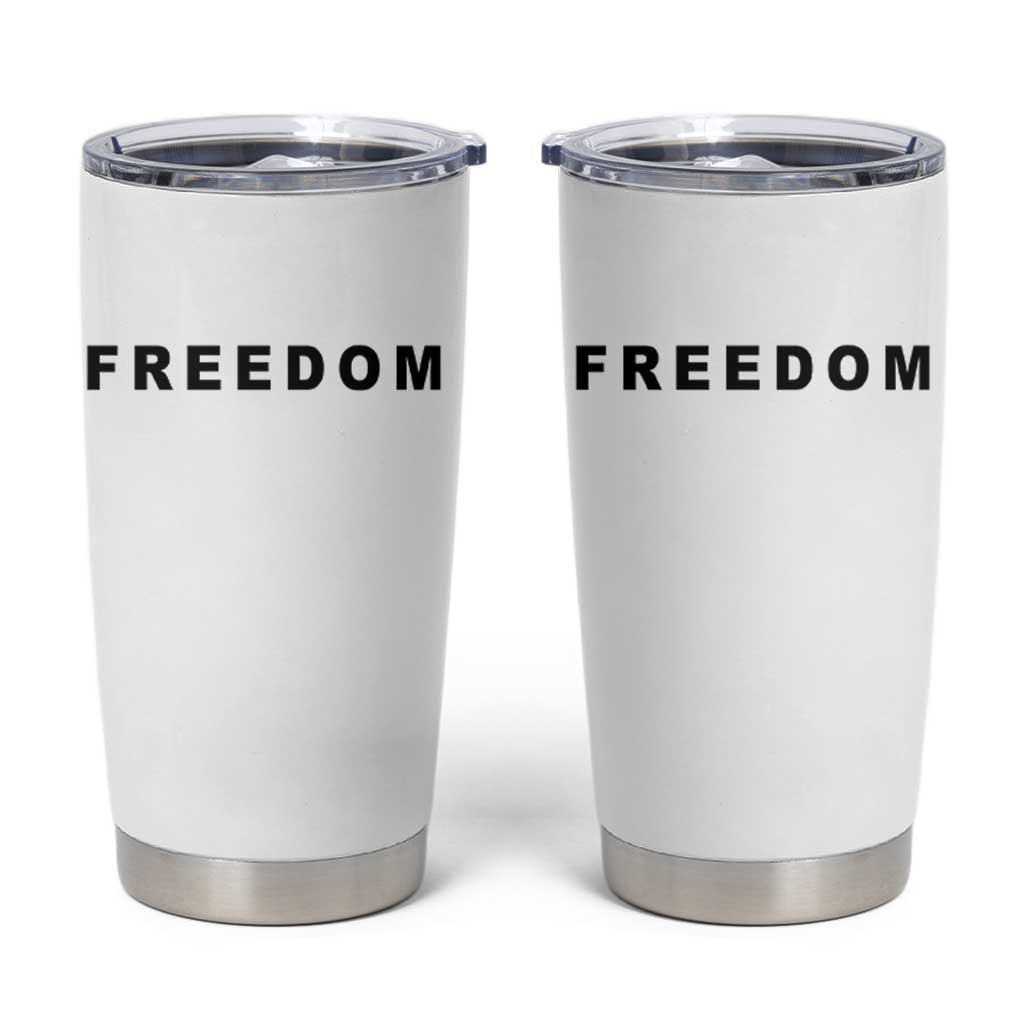 Freedom Statement Tumbler Cup Free Speech Charlie Kirk Tribute - Shopicos