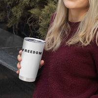 Freedom Statement Tumbler Cup Free Speech Charlie Kirk Tribute - Shopicos