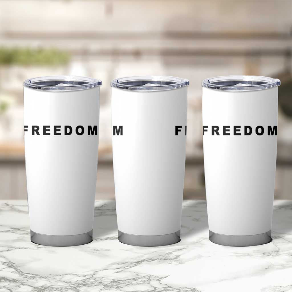 Freedom Statement Tumbler Cup Free Speech Charlie Kirk Tribute - Shopicos