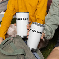 Freedom Statement Tumbler Cup Free Speech Charlie Kirk Tribute - Shopicos