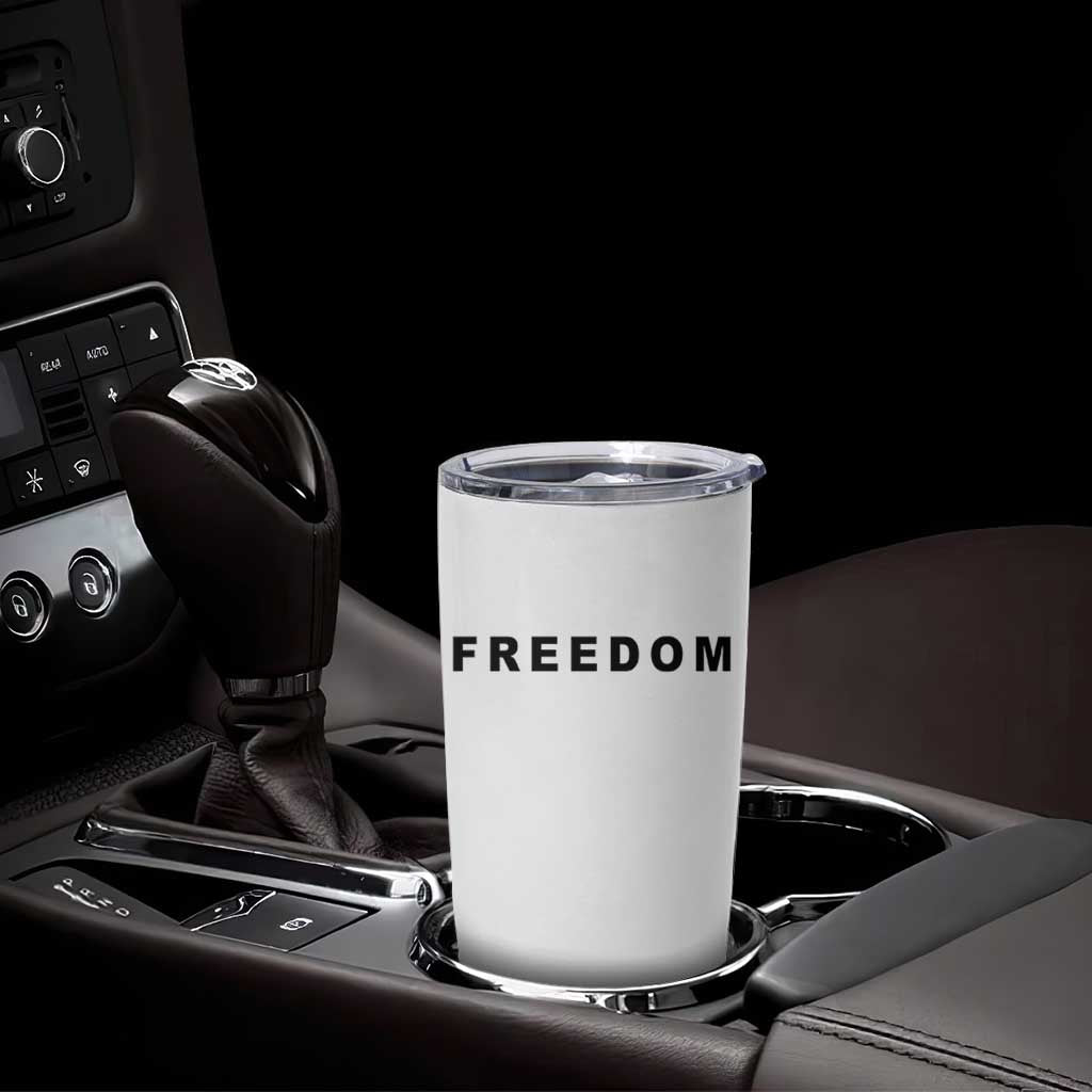 Freedom Statement Tumbler Cup Free Speech Charlie Kirk Tribute - Shopicos