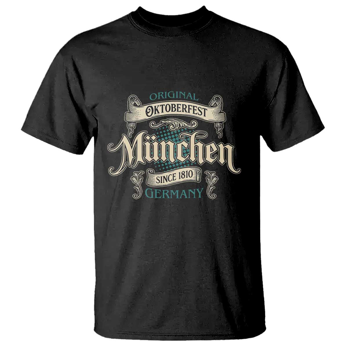 Original Oktoberfest Munchen Germany T Shirt Vintage Bavarian Festival Since 1810 - Shopicos