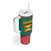 Grenada Tumbler With Handle with Cocoa Bean Mascot and National Flag Colors - Shopicos