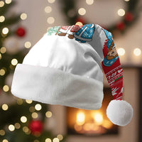 Belarus Christmas Santa Hat with Ded Moroz Snow Maiden Christmas Tree and Nordic Pattern Design - Shopicos