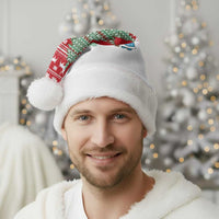 Belarus Christmas Santa Hat with Ded Moroz Snow Maiden Christmas Tree and Nordic Pattern Design - Shopicos