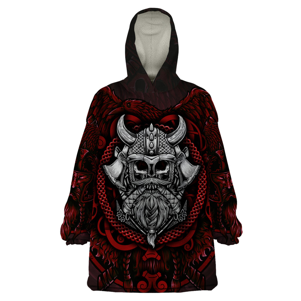 Blood Of Viking Warrior Wearable Blanket Hoodie - Shopicos