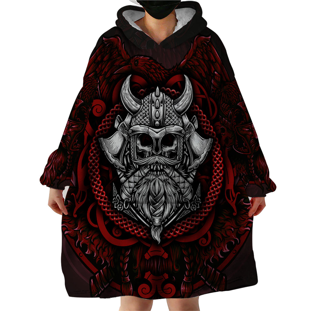 Blood Of Viking Warrior Wearable Blanket Hoodie - Shopicos