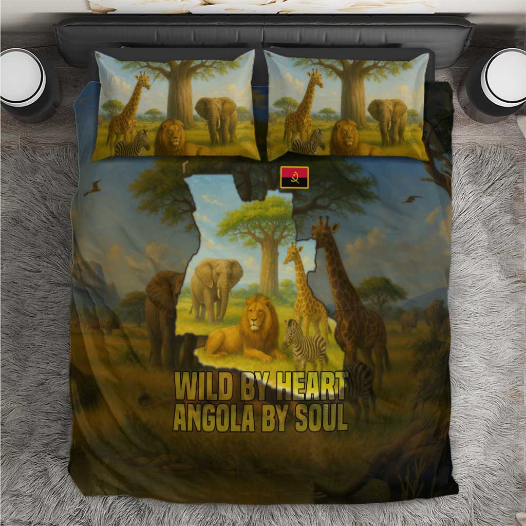 Angola Bedding Set with Savannah Wildlife Design and African Animal - Shopicos